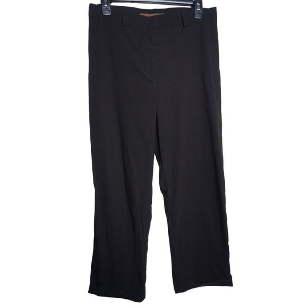 Agolde For All Curious Americans Black Rayon Wide Leg Dress Pants Sz 28 Women's